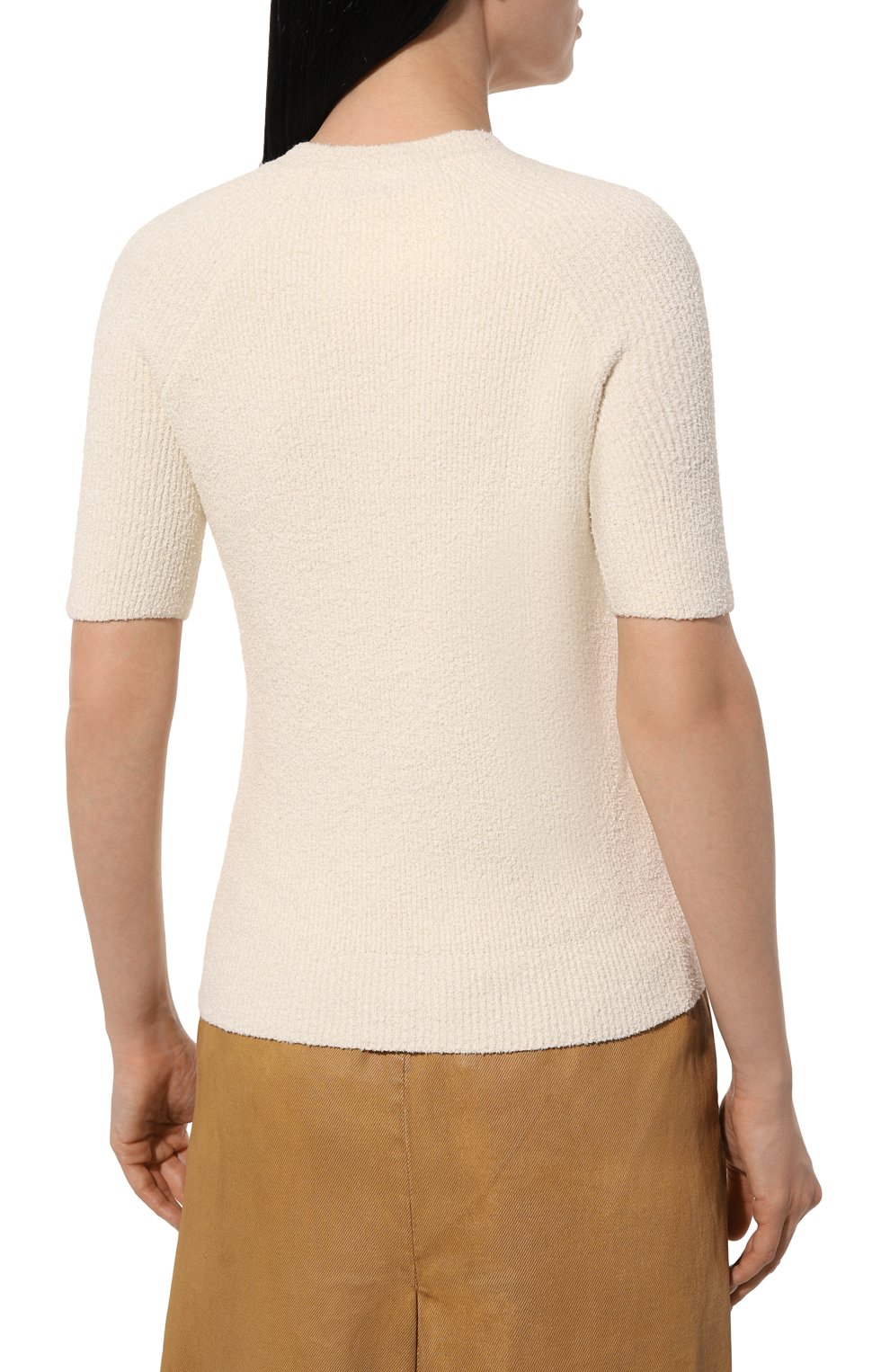 Хлопковый пуловер TOTEME, арт. 242-WRT2204-YA0043, фото 4