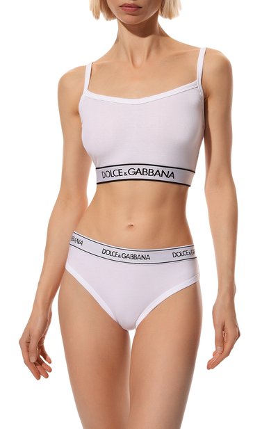 Трусы-слипы DOLCE & GABBANA белого цвета по цене 6995 руб., арт. 02B20T/FUEEY, фото 2 Трусы-слипы DOLCE & GABBANA, арт. 02B20T/FUEEY, фото 2