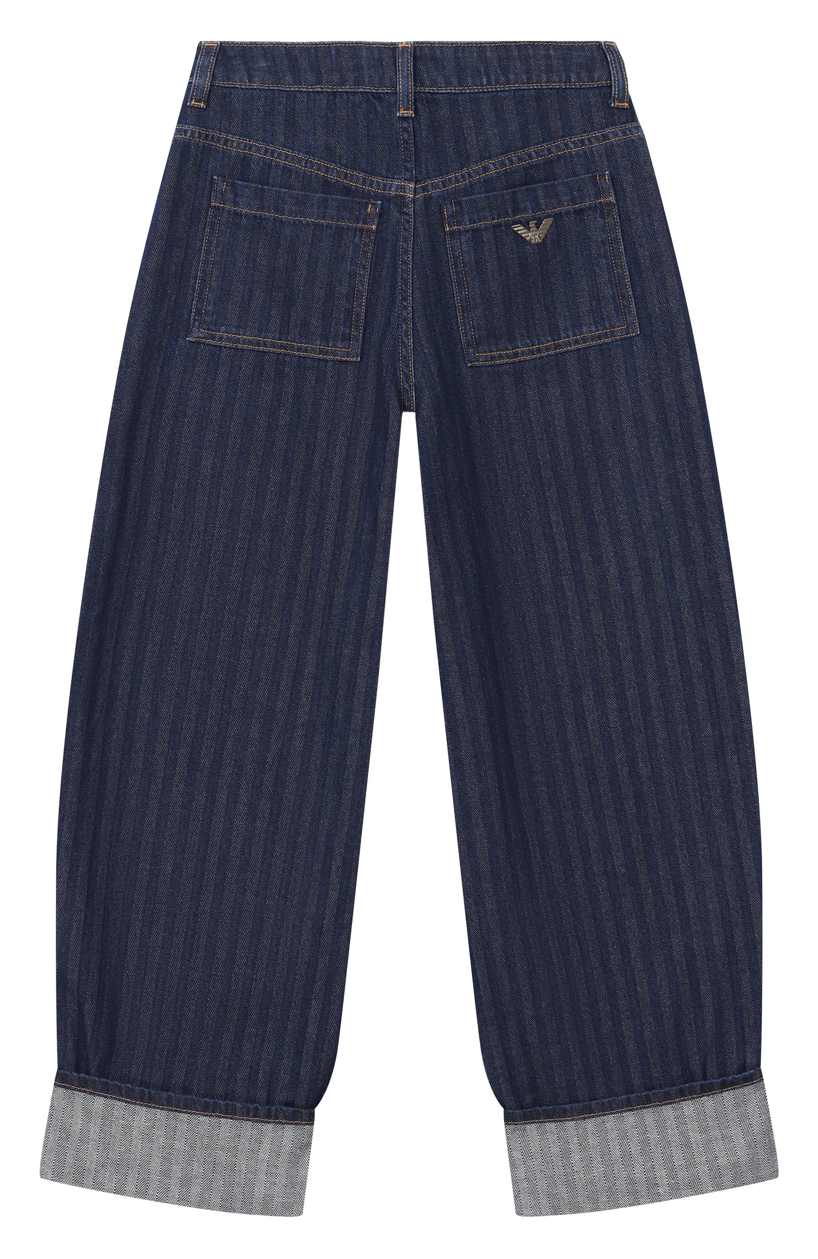 Джинсы EMPORIO ARMANI темно-синего цвета по цене 19650 руб., арт. EG000925/AF28442, фото 2 Джинсы EMPORIO ARMANI, арт. EG000925/AF28442, фото 2
