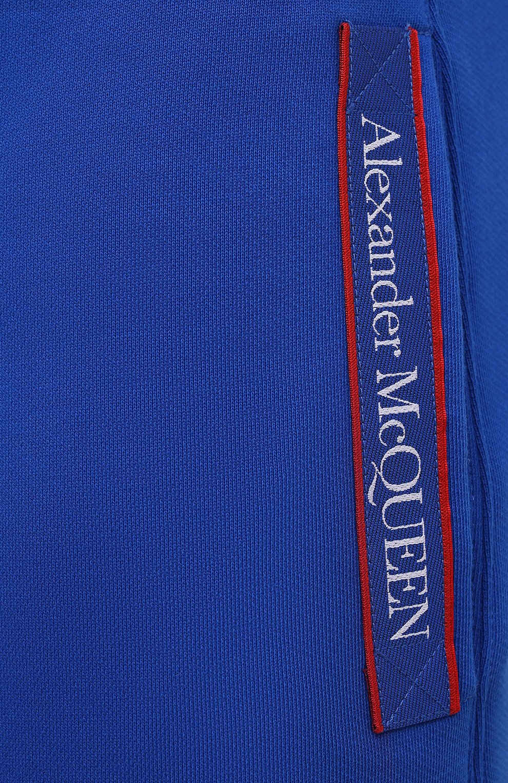 Хлопковые джоггеры ALEXANDER MCQUEEN синего цвета по цене 84550 руб., арт. 642664/QRX75, фото 5 Хлопковые джоггеры ALEXANDER MCQUEEN, арт. 642664/QRX75, фото 5