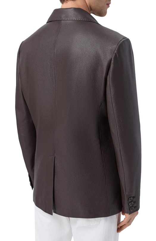 Кожаный пиджак MVST M25.1PM.J004/CERV0 SILKY Коричневый  M25.1PM.J004/CERV0 SILKY Фото 4