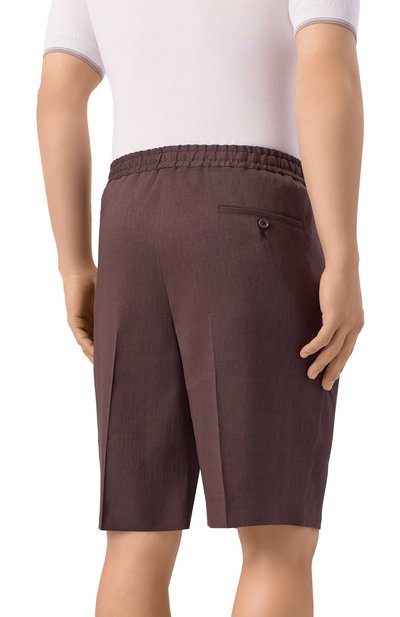 Шорты изо льна и шерсти CORNELIANI, арт. 274555/2718468, фото 4