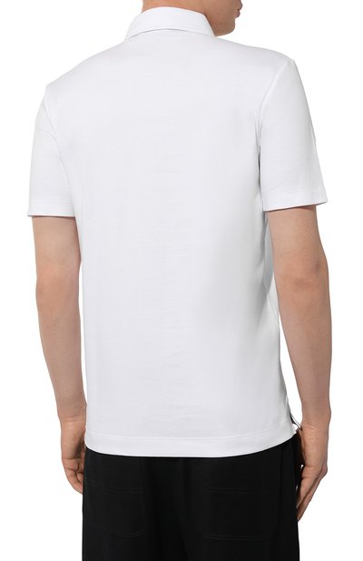 Хлопковое поло BOSS, арт. 50471335, фото 4