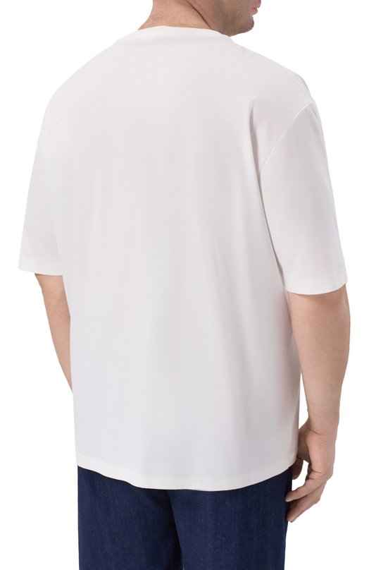 Хлопковая футболка Kiton UMC023K06R4912 Белый  UMC023K06R4912 Фото 4