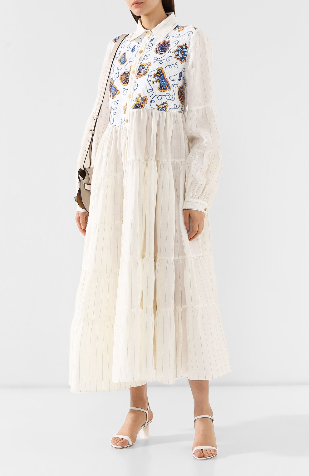 Платье loewe x paula's ibiza LOEWE белого цвета по цене 109500 руб., арт. S2296351P0, фото 2 Платье loewe x paula's ibiza LOEWE, арт. S2296351P0, фото 2