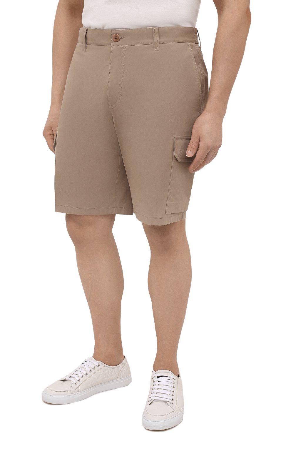 Хлопковые шорты BRIONI бежевого цвета по цене 72350 руб., арт. RPAJ0L/P0008/RANGIR0A, фото 3 Хлопковые шорты BRIONI, арт. RPAJ0L/P0008/RANGIR0A, фото 3