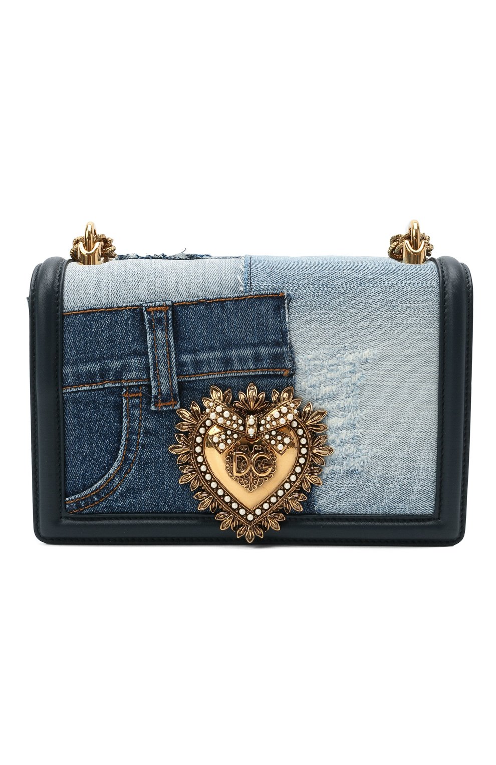 Сумка devotion small DOLCE & GABBANA синего цвета по цене 295000 руб., арт. BB6652/A0621, фото 1 Сумка devotion small DOLCE & GABBANA, арт. BB6652/A0621, фото 1