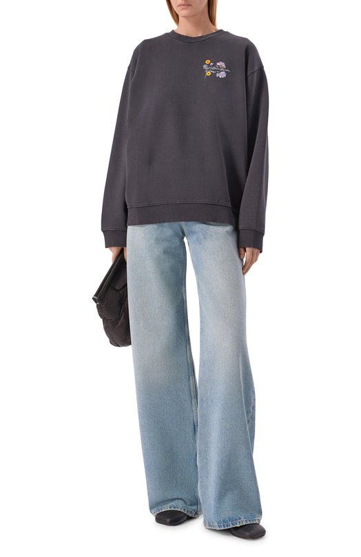 Хлопковый свитшот HUGO 50561052 Серый  50561052 Фото 2