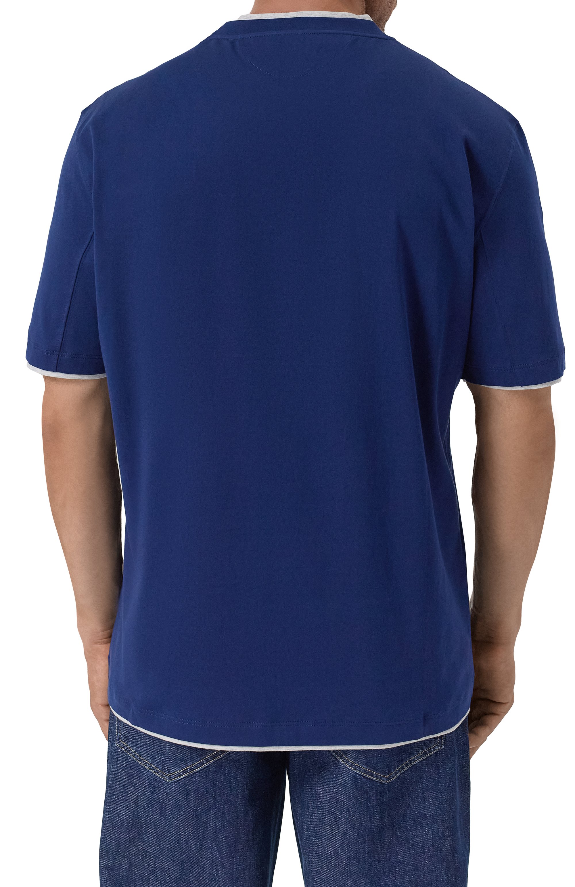 Хлопковая футболка BRUNELLO CUCINELLI, арт. M0B137427, фото 4