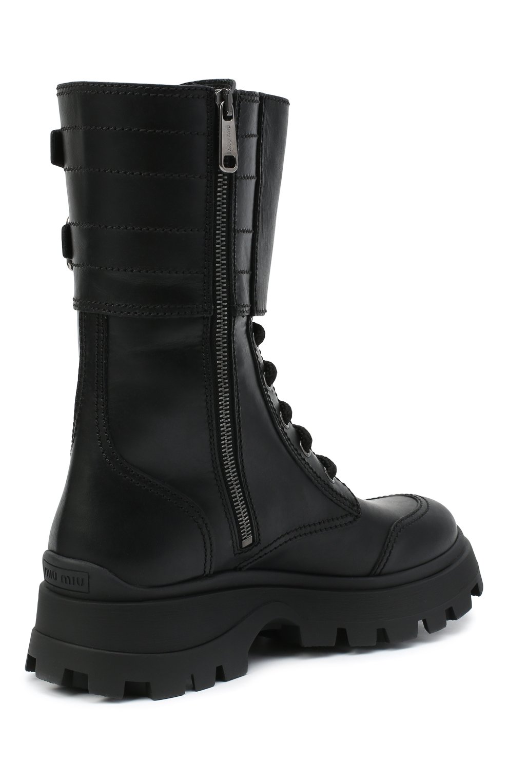Кожаные ботинки MIU MIU, арт. 5U296D/3KL9, фото 4