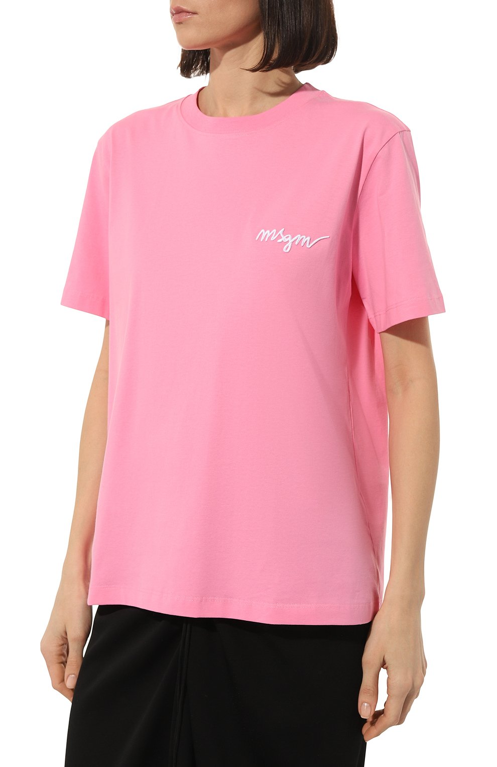 Хлопковая футболка MSGM, арт. 3442MDM540/237002, фото 3