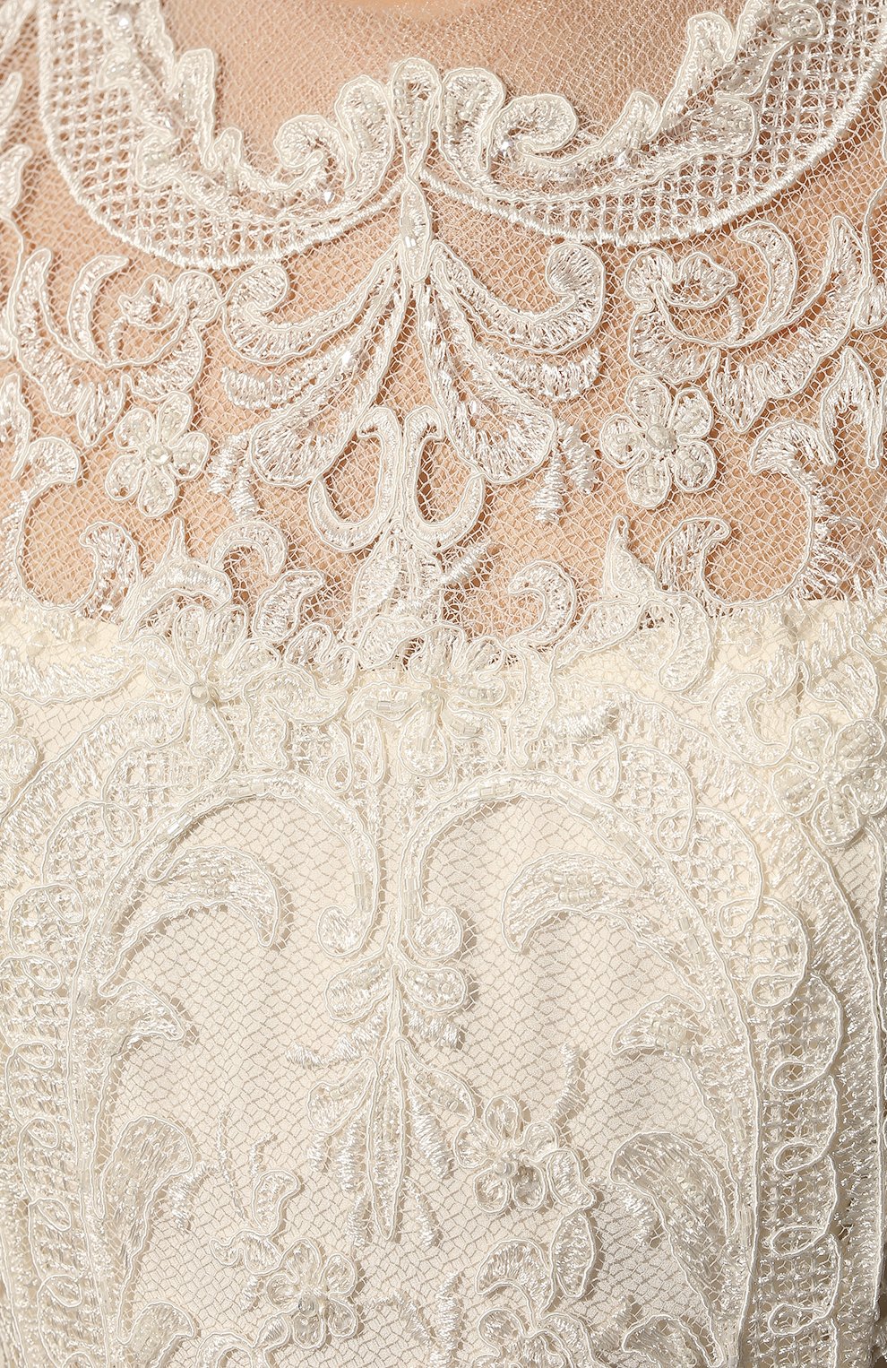 Платье MARCHESA молочного цвета по цене 571500 руб., арт. M12905, фото 5 Платье MARCHESA, арт. M12905, фото 5