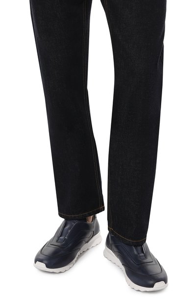 Кожаные кроссовки KITON, арт. USSFREWN00100, фото 3