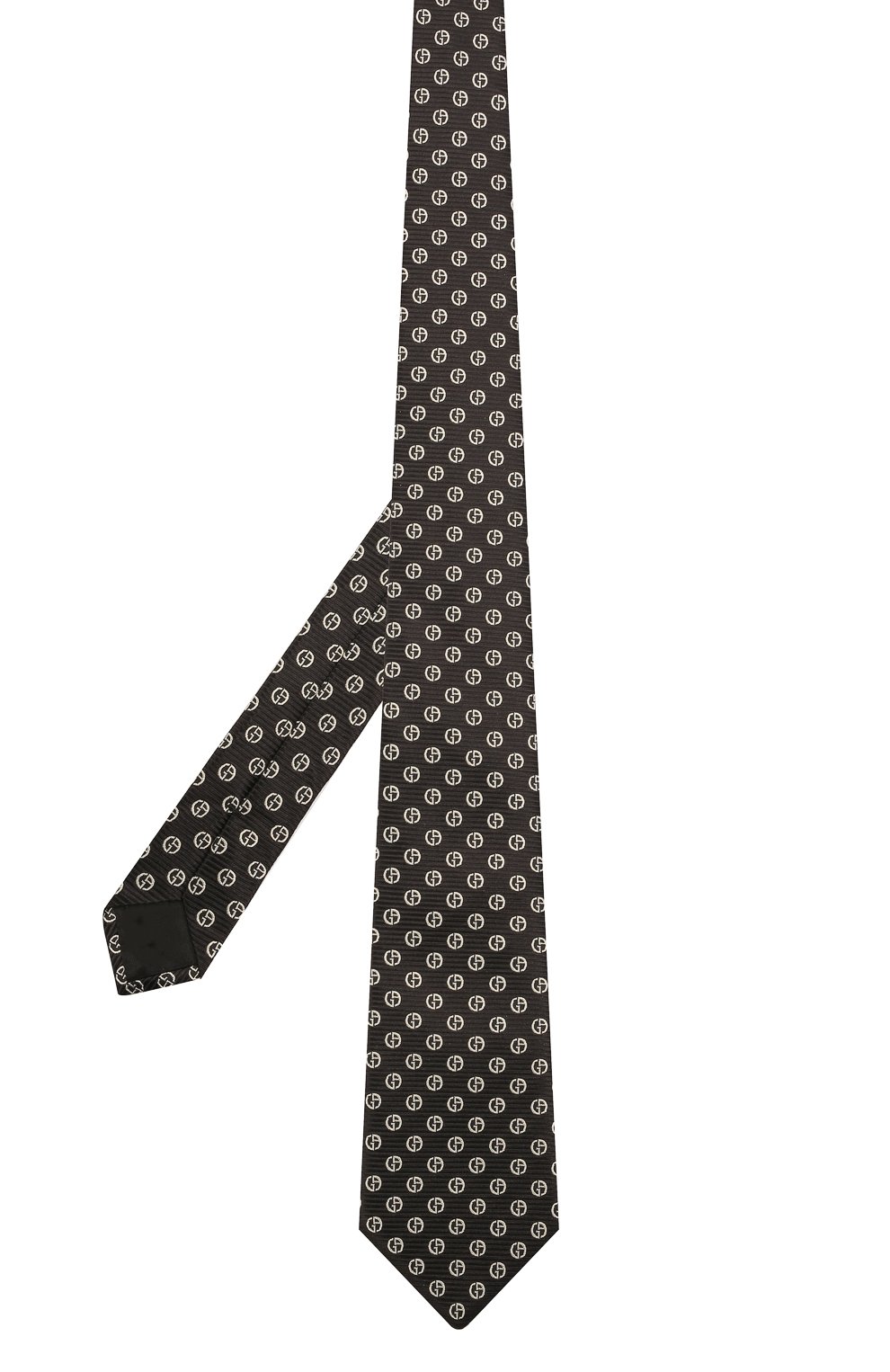 Шелковый галстук GIORGIO ARMANI черного цвета по цене 16600 руб., арт. 360054/1A909, фото 2 Шелковый галстук GIORGIO ARMANI, арт. 360054/1A909, фото 2