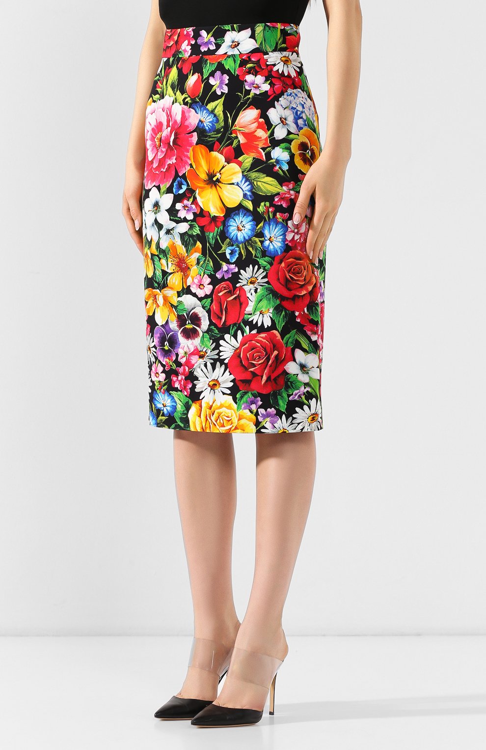 Юбка с принтом DOLCE & GABBANA разноцветного цвета по цене 87600 руб., арт. F4BL4T/FSRK9, фото 3 Юбка с принтом DOLCE & GABBANA, арт. F4BL4T/FSRK9, фото 3