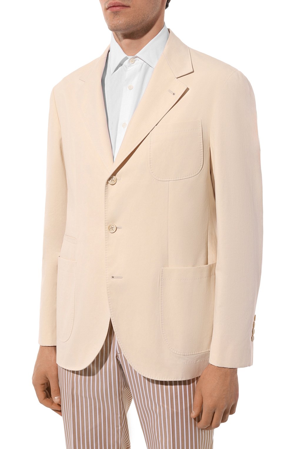 Хлопковый пиджак BRUNELLO CUCINELLI, арт. ML4727BND, фото 5