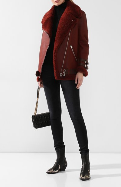 Дубленка с косой молнией ACNE STUDIOS, арт. 1AQ173, фото 2