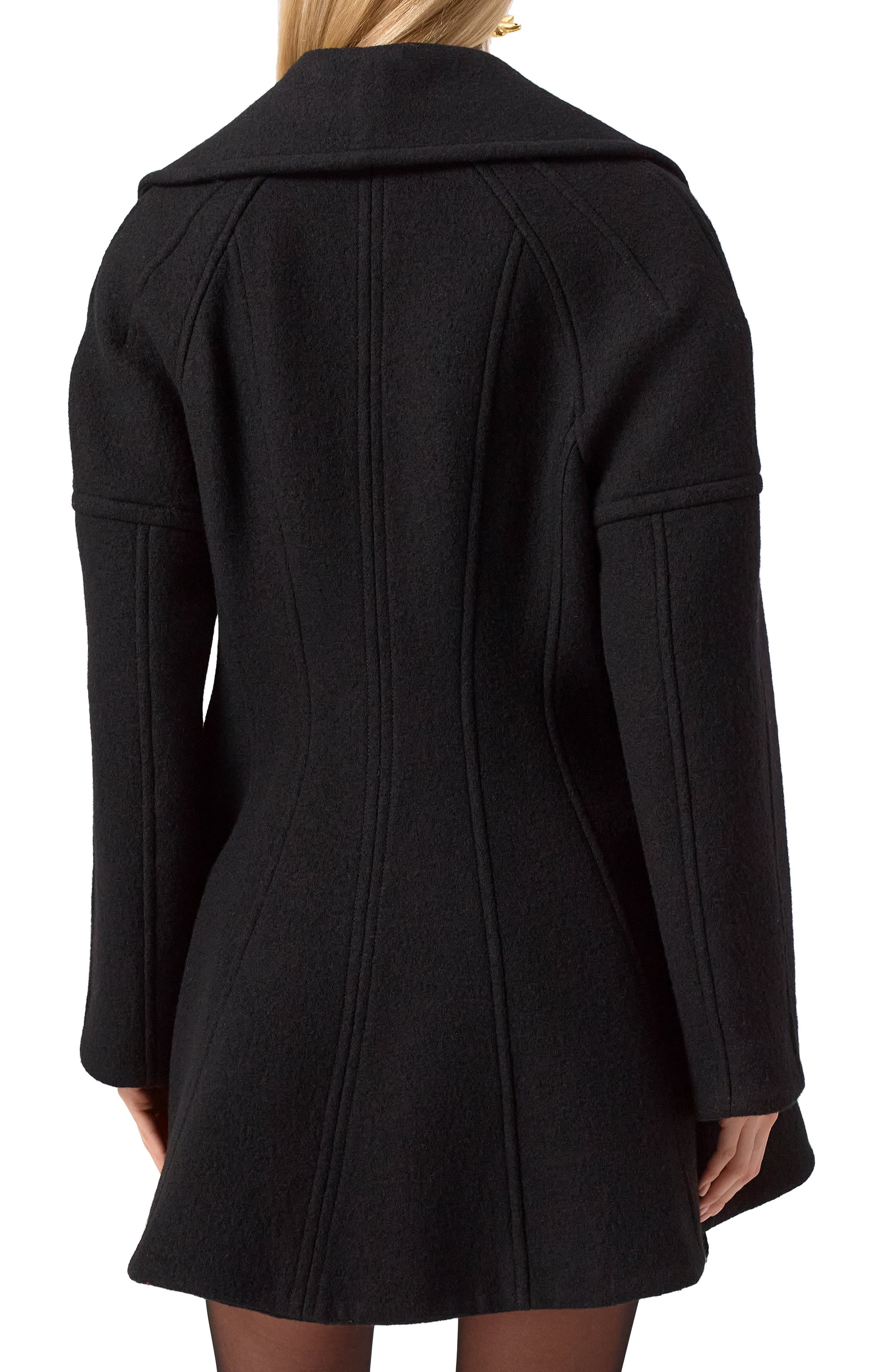 Шерстяное полупальто NINA RICCI, арт. 24ACMA002WV0321, фото 4