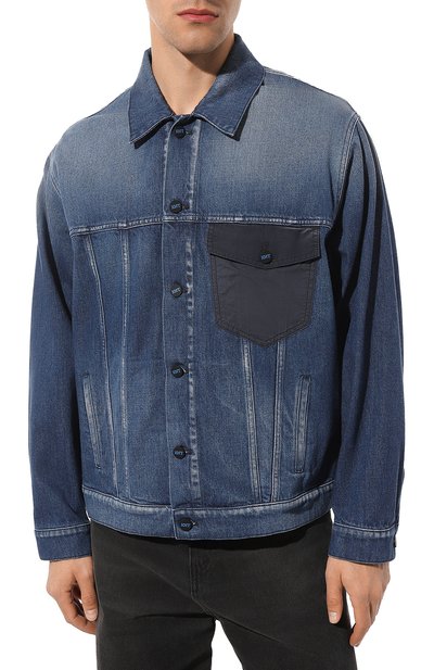Джинсовая куртка KITON синего цвета по цене 151000 руб., арт. UGKH067K0707D01_SET, фото 3 Джинсовая куртка KITON, арт. UGKH067K0707D01_SET, фото 3