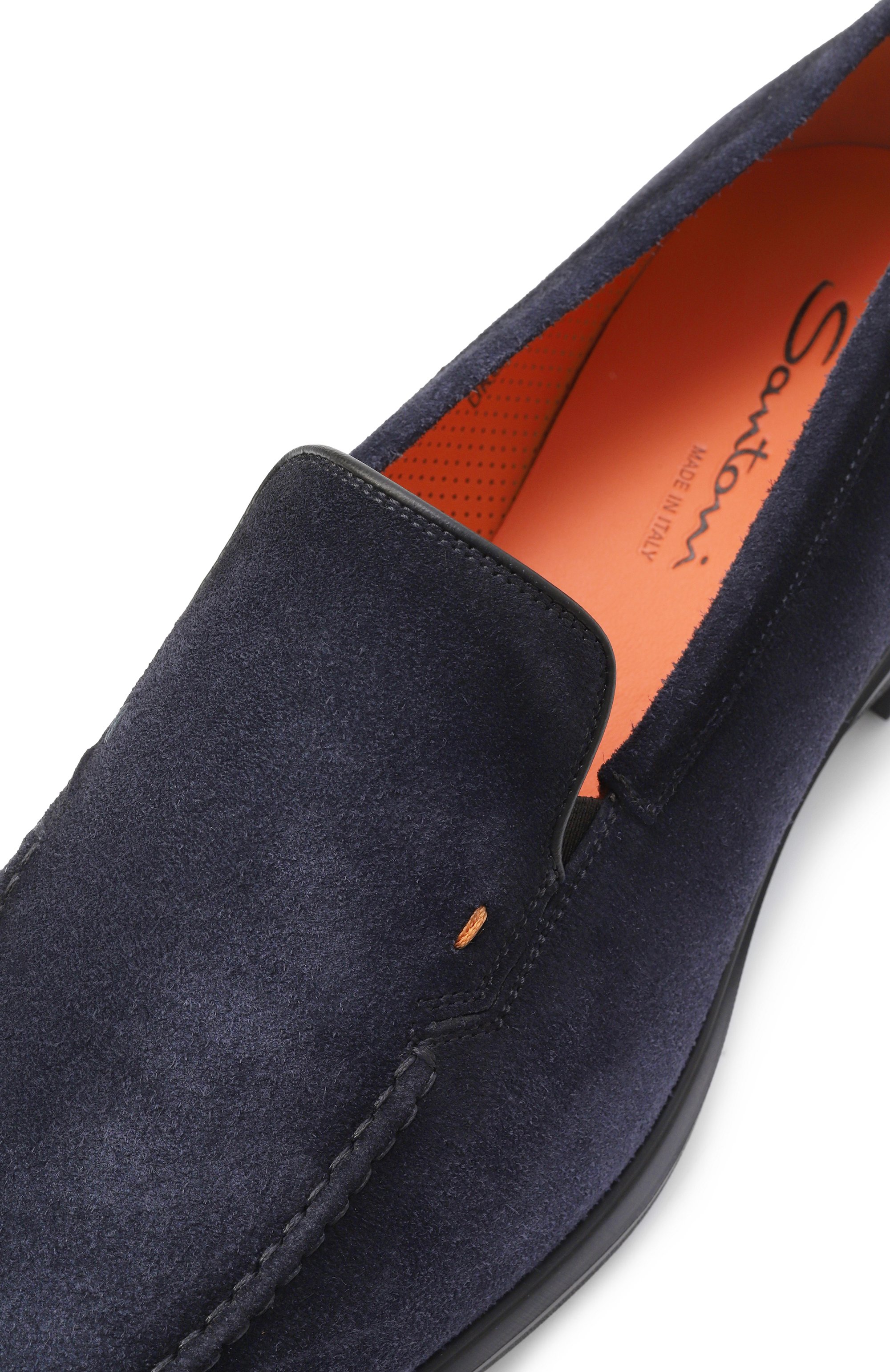 Замшевые лоферы easy on SANTONI, арт. MGEG19032NEAXGEX, фото 7