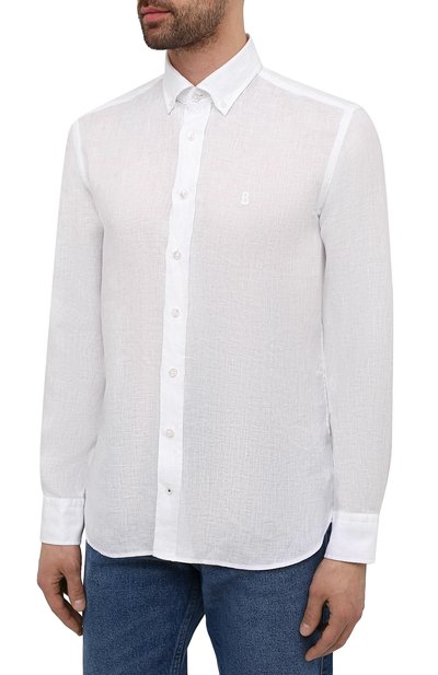 Льняная рубашка BOGNER белого цвета по цене 21800 руб., арт. 58712973, фото 3 Льняная рубашка BOGNER, арт. 58712973, фото 3