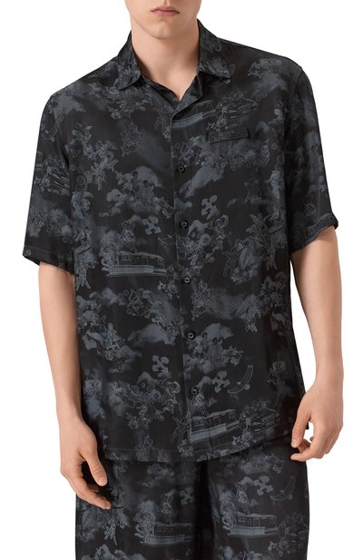 Рубашка OFF-WHITE черного цвета по цене 72800 руб., арт. 0MGG013S25FAB005, фото 3 Рубашка OFF-WHITE, арт. 0MGG013S25FAB005, фото 3