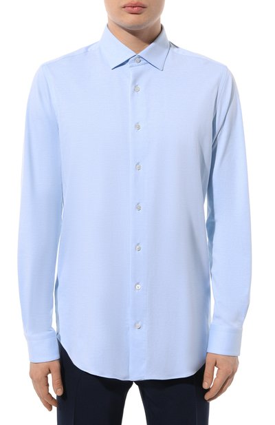 Рубашка ZILLI голубого цвета по цене 79150 руб., арт. CLAF01ZS00P51ZS410816, фото 3 Рубашка ZILLI, арт. CLAF01ZS00P51ZS410816, фото 3