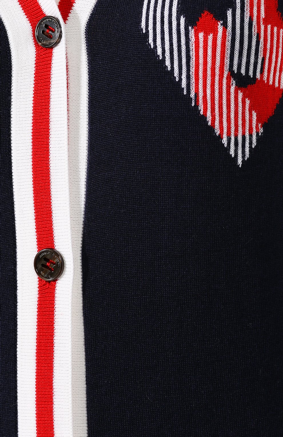 Шерстяной кардиган SONIA RYKIEL синего цвета по цене 58550 руб., арт. 13152115-PA, фото 5 Шерстяной кардиган SONIA RYKIEL, арт. 13152115-PA, фото 5