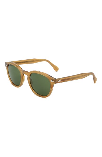 Женские солнцезащитные очки MOSCOT светло-коричневого цвета, арт. LEMT0SH SUN 0208-04 | Фото 1 (Тип очков: С/з; Региональные ограничения белый список (Axapta Mercury): RU; Кросс-КТ: С/з-унисекс; Оптика Гендер: оптика-унисекс)