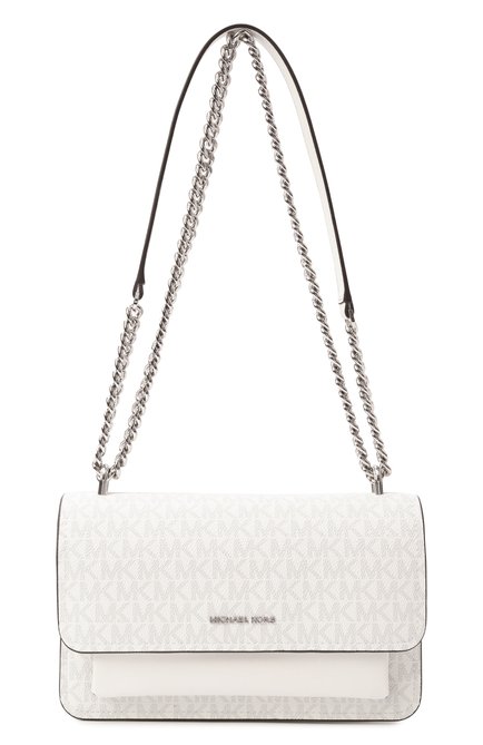 Женская сумка-тоут claire large MICHAEL MICHAEL KORS белого цвета, арт. 30R5SC7L3V | Фото 1 (Ремень/цепочка: На ремешке; Материал сплава: Проставлено; Размер: large; Материал: Экокожа; Драгоценные камни: Проставлено)