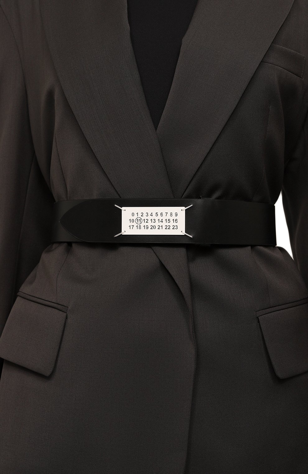 Кожаный ремень MAISON MARGIELA черного цвета по цене 49300 руб., арт. SA3TP0012/P5163, фото 2 Кожаный ремень MAISON MARGIELA, арт. SA3TP0012/P5163, фото 2