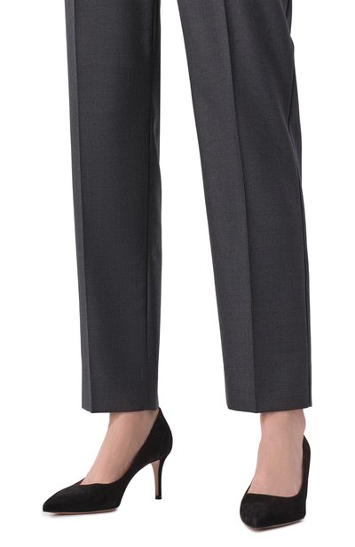 Замшевые туфли gianvito 70 GIANVITO ROSSI черного цвета по цене 89950 руб., арт. G26770.70RIC.CAMNER0, фото 3 Замшевые туфли gianvito 70 GIANVITO ROSSI, арт. G26770.70RIC.CAMNER0, фото 3