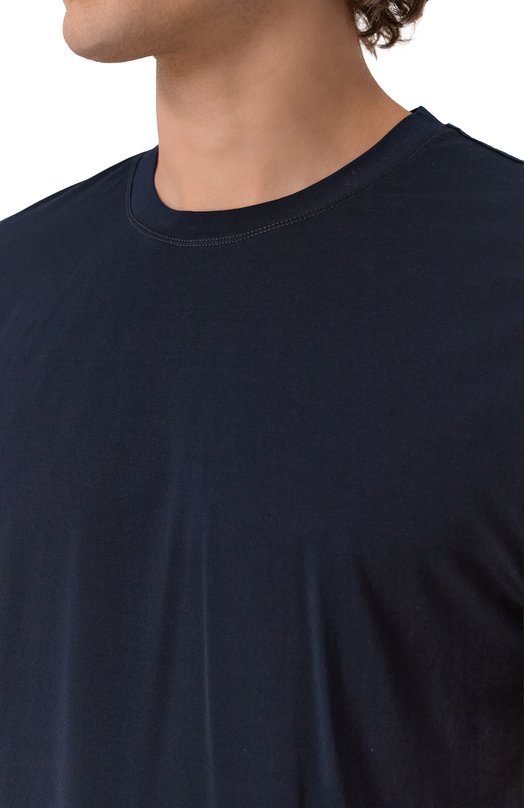 Хлопковая футболка Kiton UMK0721K4 Синий  UMK0721K4 Фото 5