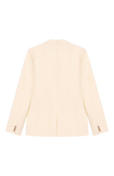 Пиджак из вискозы и хлопка EMPORIO ARMANI кремового цвета по цене 63200 руб., арт. EB000906/AF21040, фото 2 Пиджак из вискозы и хлопка EMPORIO ARMANI, арт. EB000906/AF21040, фото 2