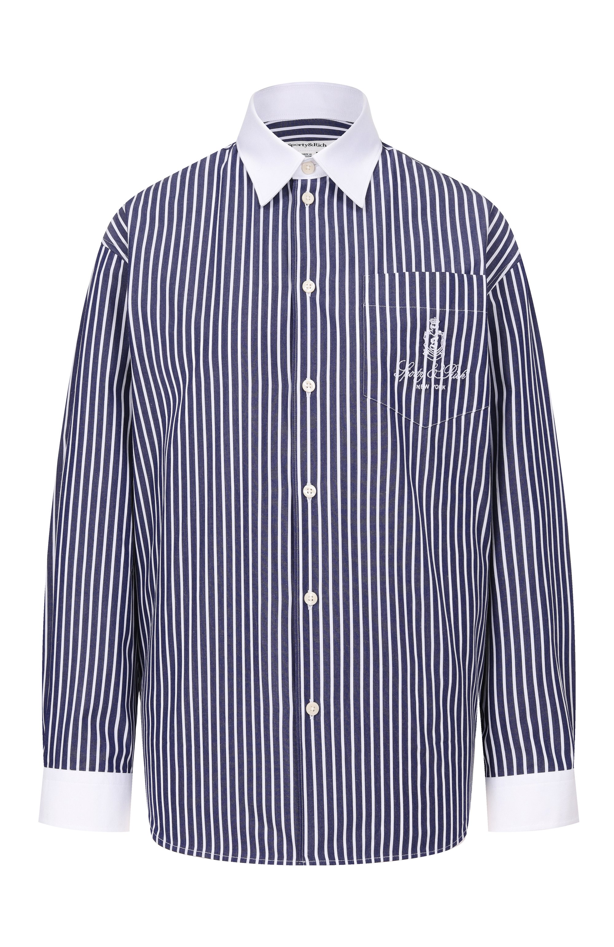 Хлопковая рубашка SPORTY AND RICH, арт. SI01962231ST02, фото 1