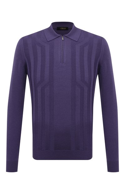 Мужская поло из шерсти и шелка ZILLI, арт. KZP001M0230VCRS00