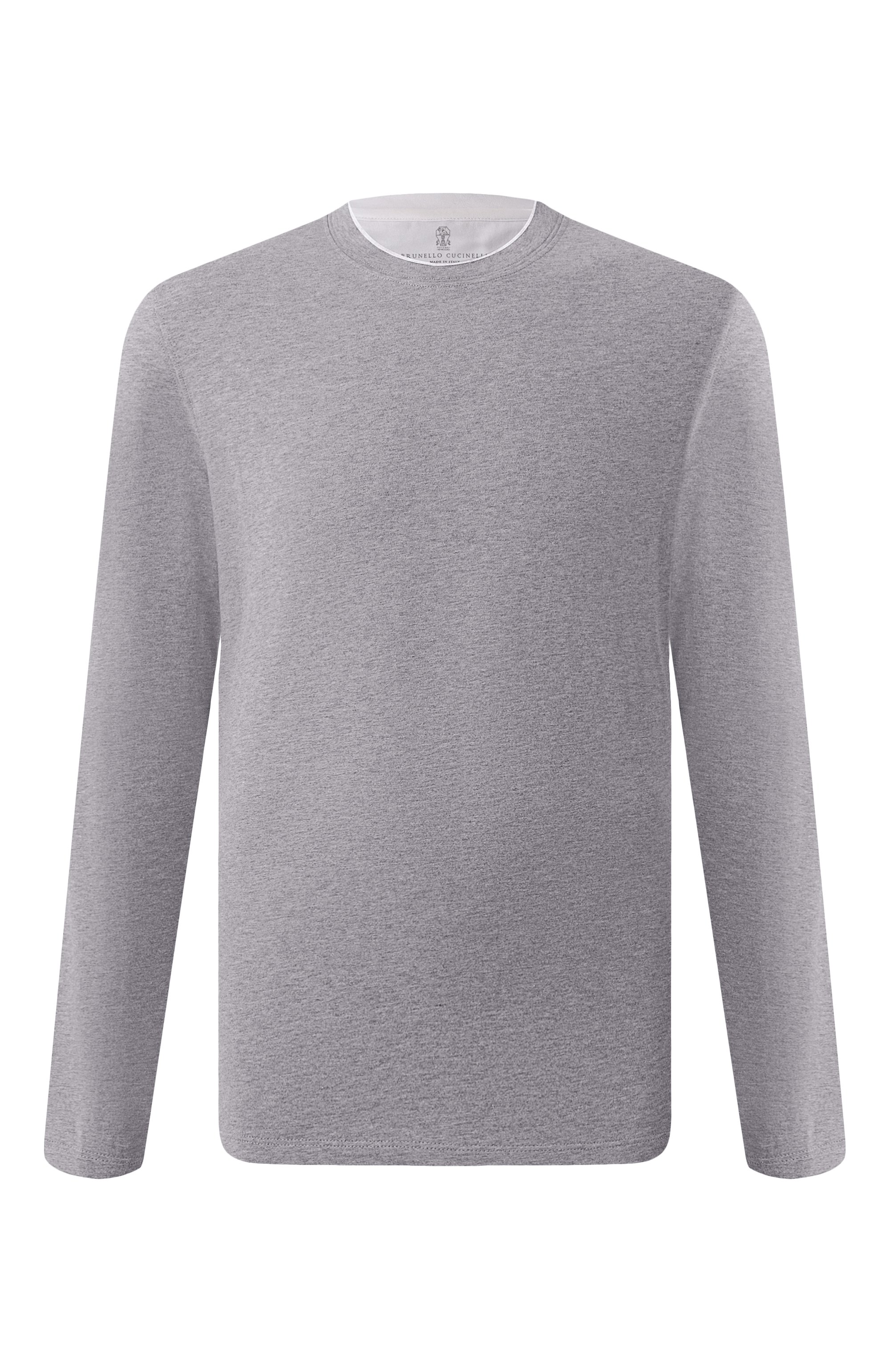 Хлопковый лонгслив BRUNELLO CUCINELLI, арт. M0B137433, фото 1