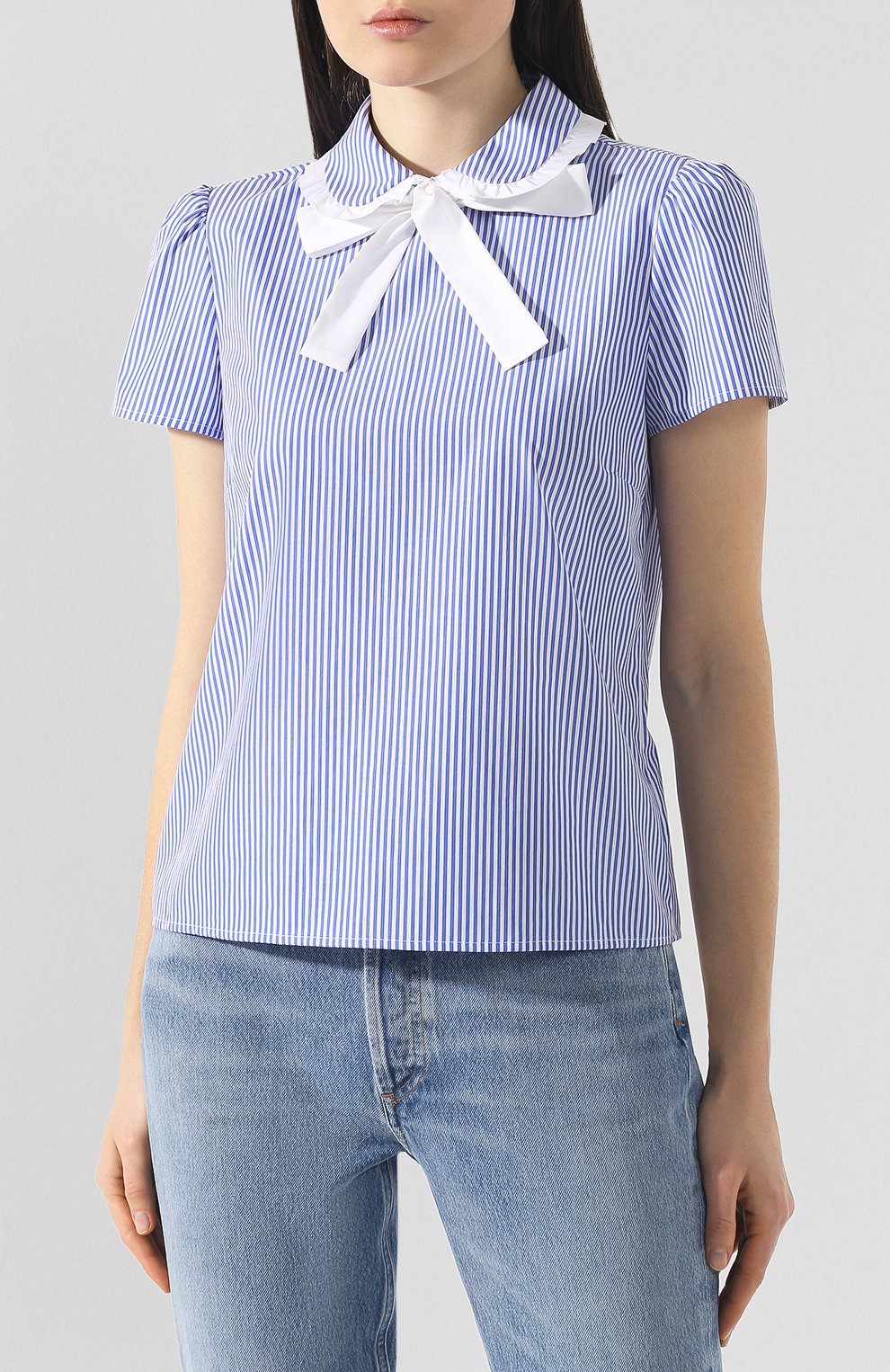 Хлопковая блузка REDVALENTINO, арт. RR3AA0U7/JQQ, фото 3