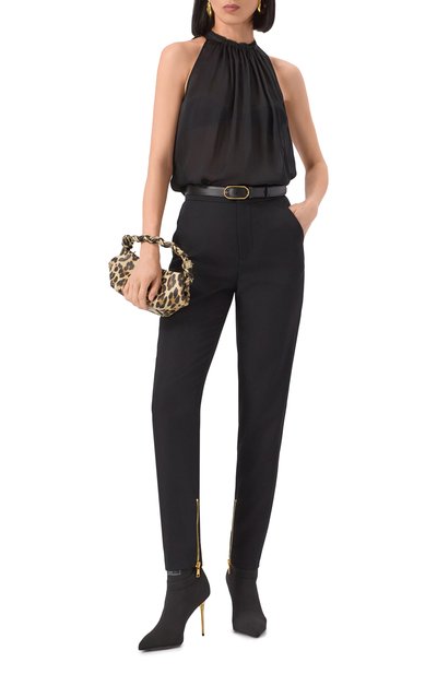 Женский шелковый топ BALMAIN, арт. EF0IA005/SB04