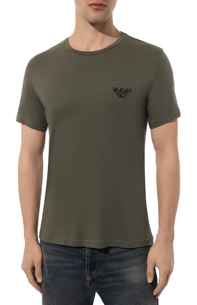 Хлопковая футболка EMPORIO ARMANI, арт. 211818/4R483, фото 3