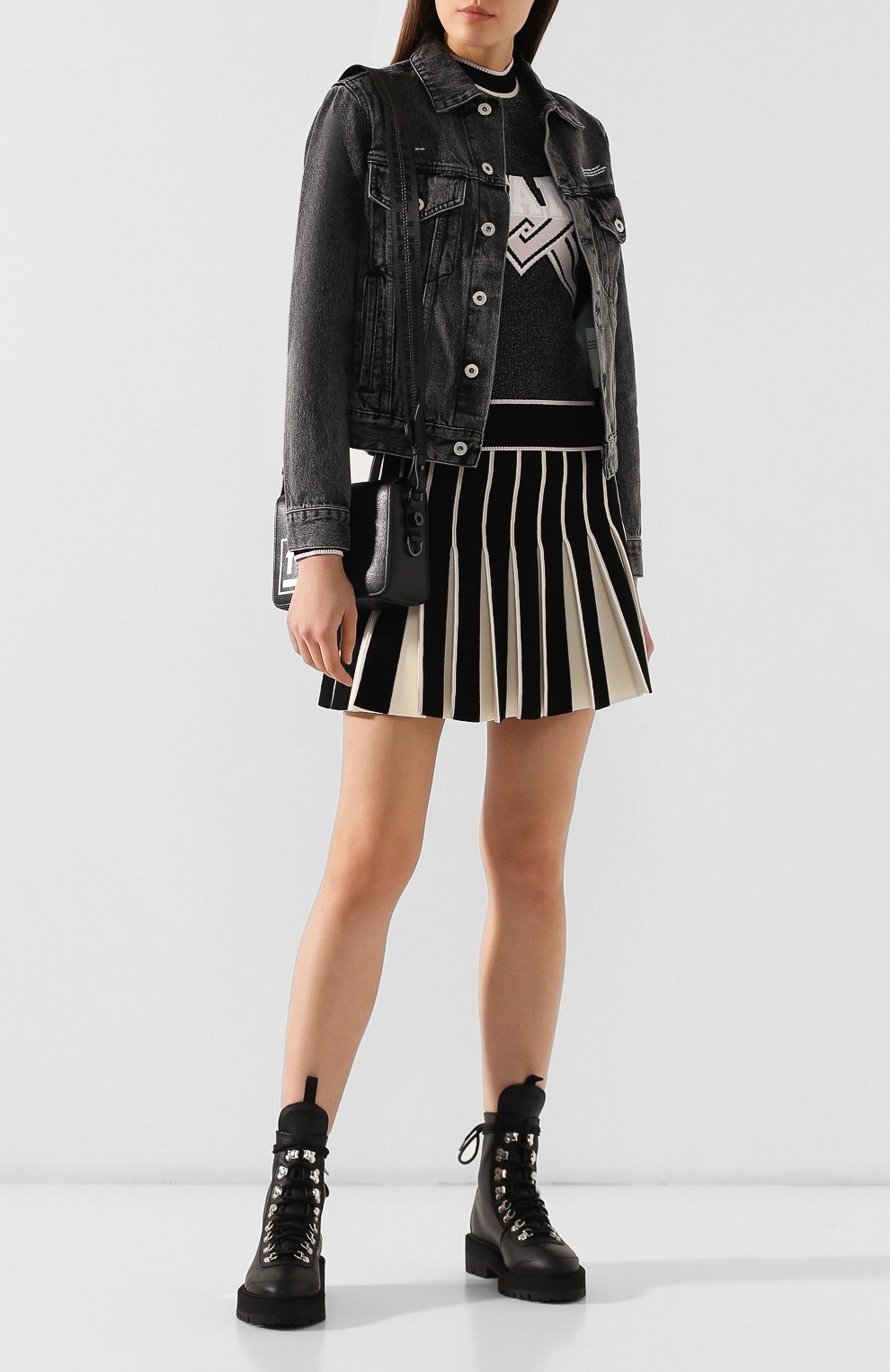 Джинсовая куртка OFF-WHITE, арт. 0WYE012E197740777500, фото 2