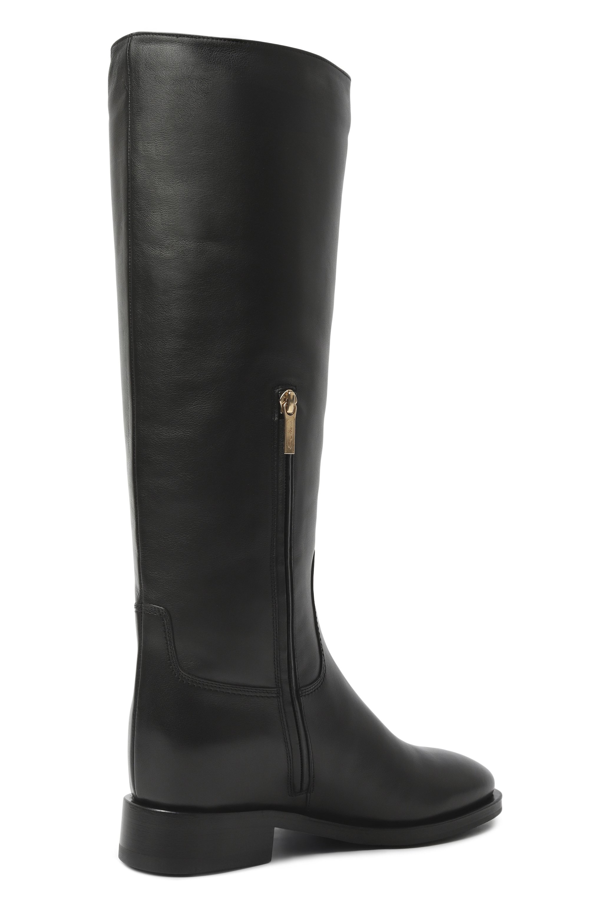 Кожаные сапоги SANTONI черного цвета по цене 185000 руб., арт. WSHG71827BJ2HLGA, фото 5 Кожаные сапоги SANTONI, арт. WSHG71827BJ2HLGA, фото 5