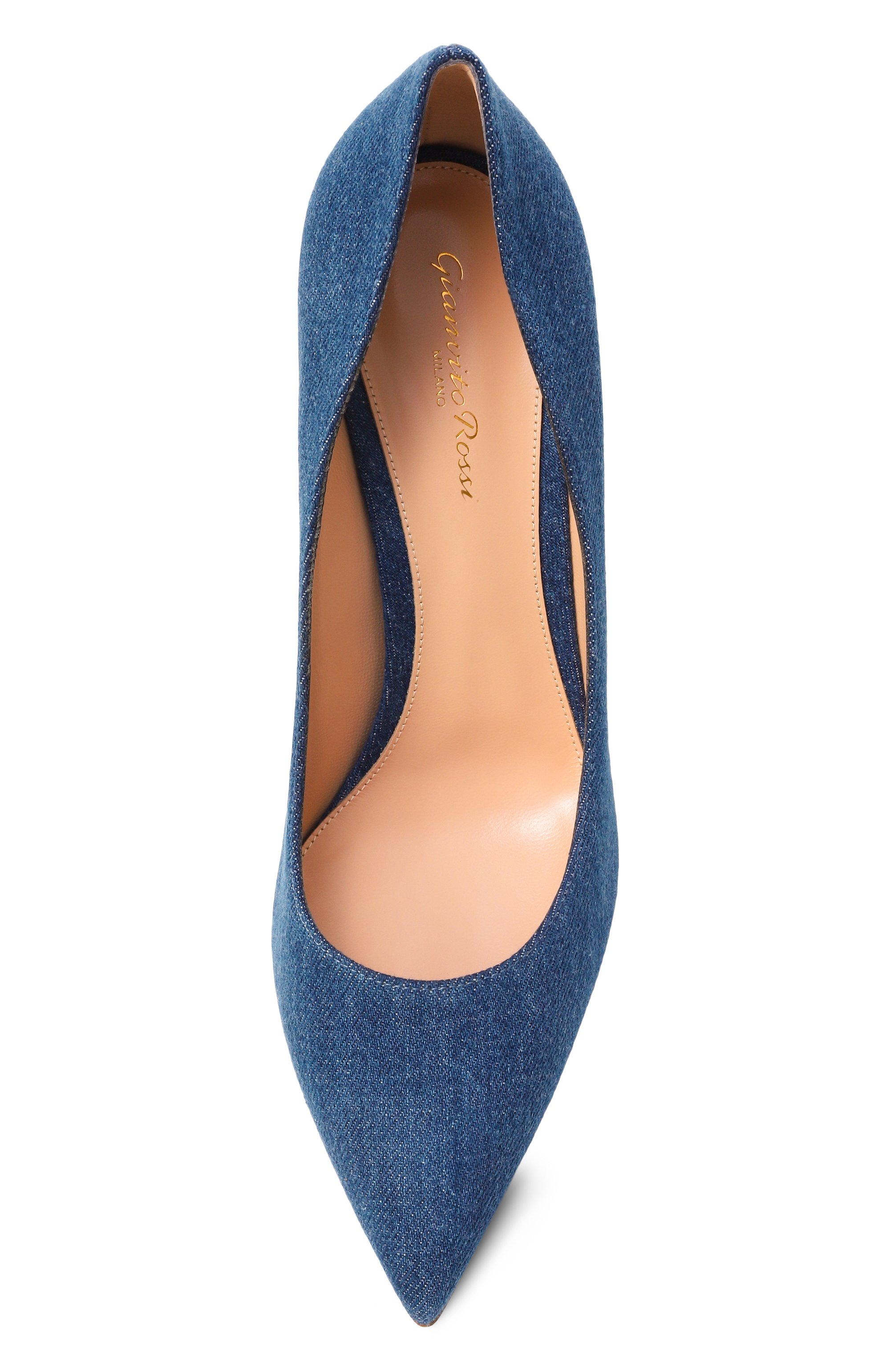 Текстильные туфли gianvito 85 GIANVITO ROSSI, арт. G24580.85RIC.DEMMIDB, фото 6