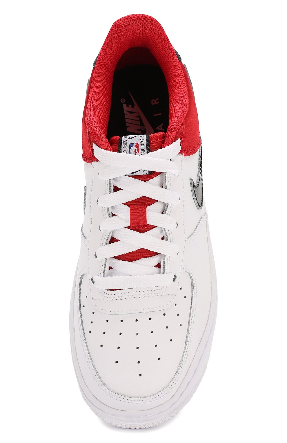 Детские кеды nike air force 1 nba low NIKE белого цвета, арт. CK0502-600 | Фото 4 (Мальчики Кросс-КТ: Обувь-низкие; Материал внутренний: Текстиль; Статус проверки: Проверена категория)