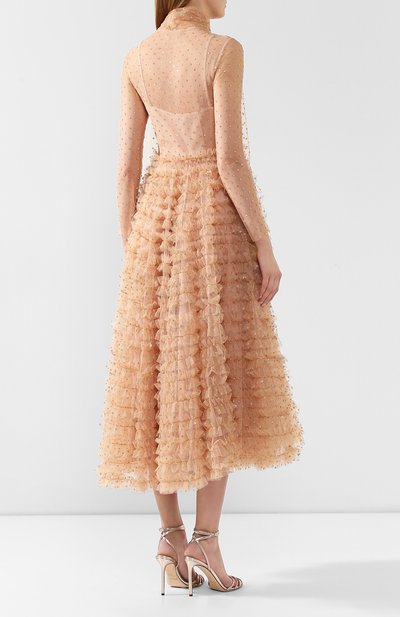 Платье-миди REDVALENTINO розового цвета по цене 274000 руб., арт. TR3VAP00/4RL, фото 4 Платье-миди REDVALENTINO, арт. TR3VAP00/4RL, фото 4