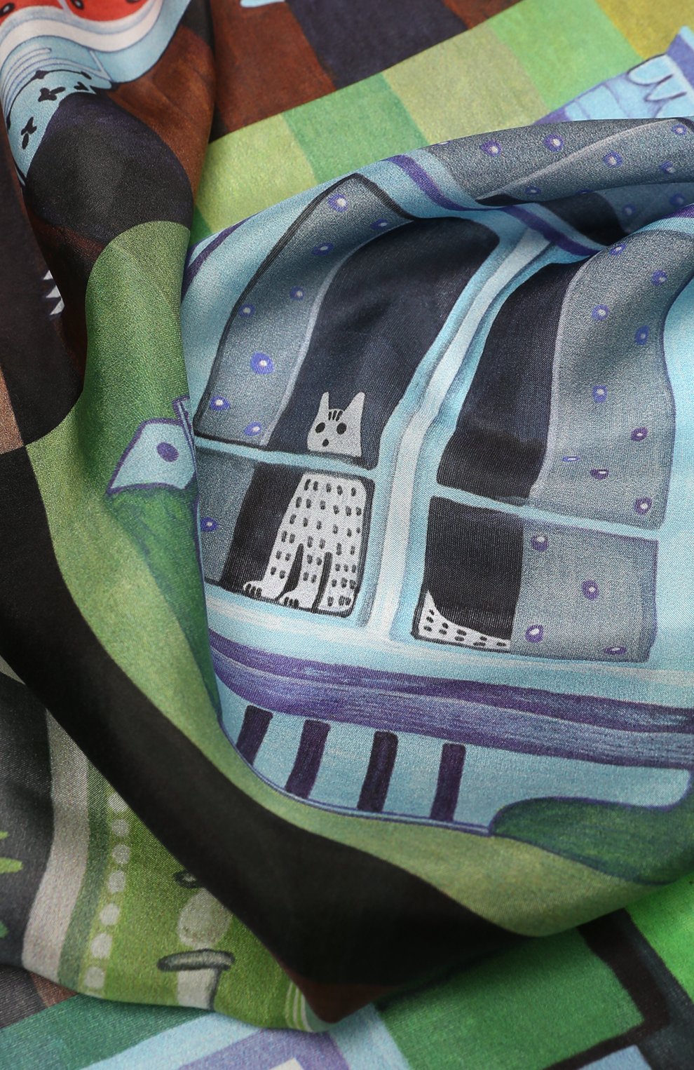 Шелковая шаль окна GOURJI, арт. T21WIN7R, фото 4