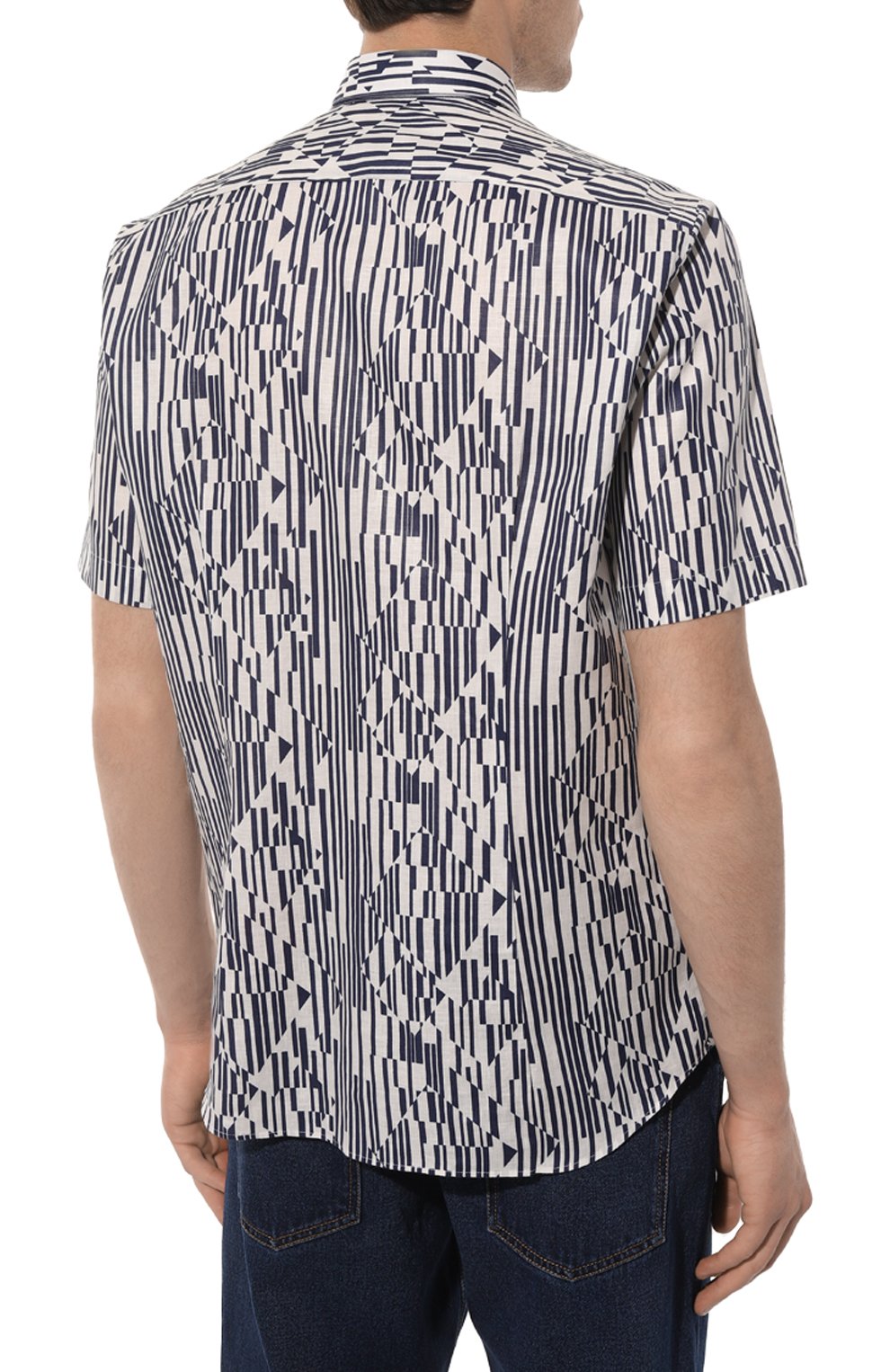 Льняная рубашка ZILLI, арт. MFZ-3192-8526/0002, фото 4