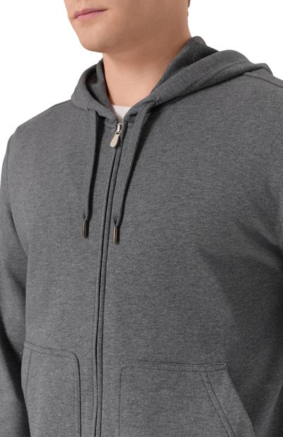 Хлопковая толстовка BRUNELLO CUCINELLI, арт. MW8639069G, фото 5