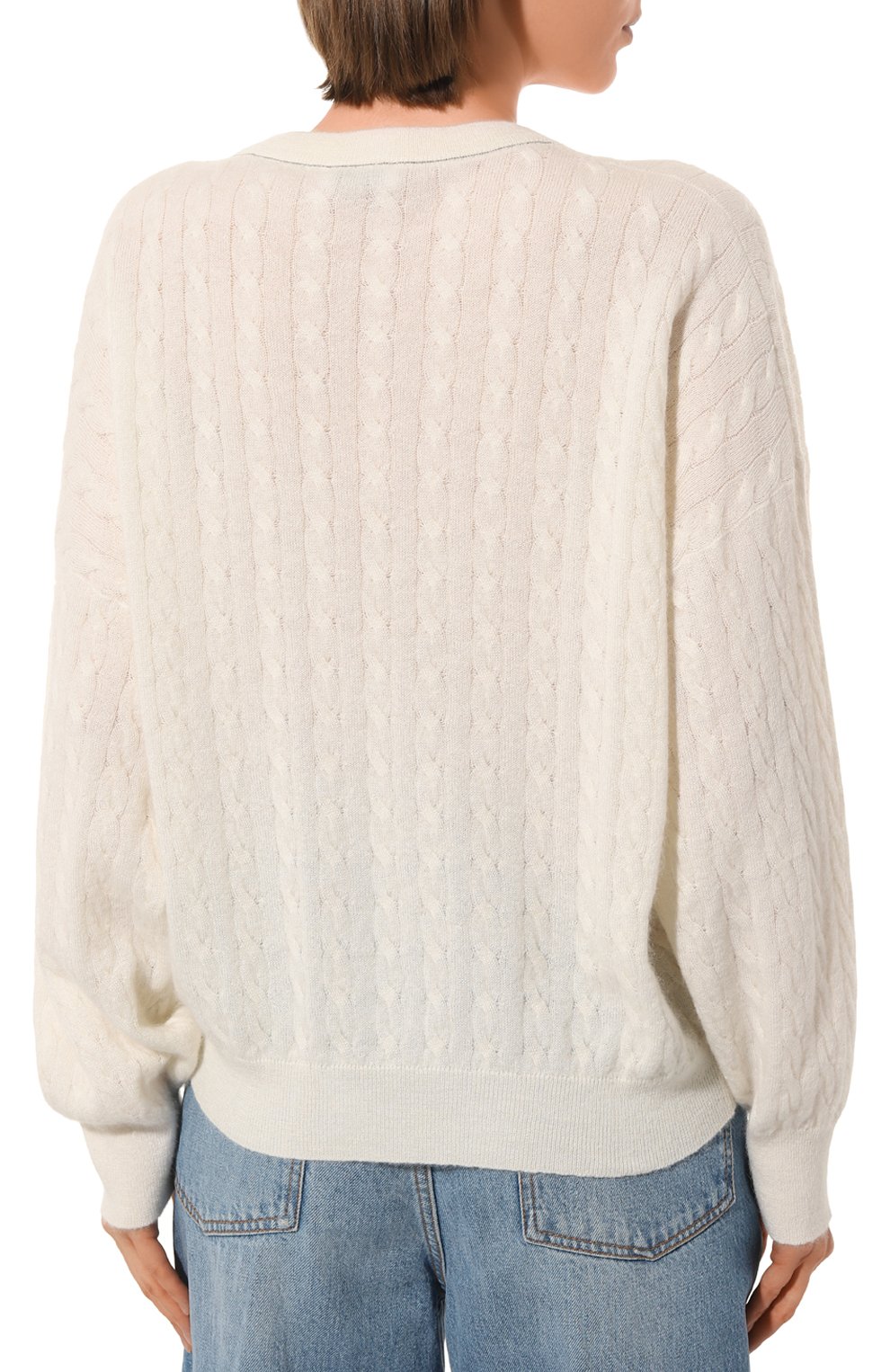 Пуловер из шерсти и хлопка BRUNELLO CUCINELLI, арт. MER00B1069, фото 4