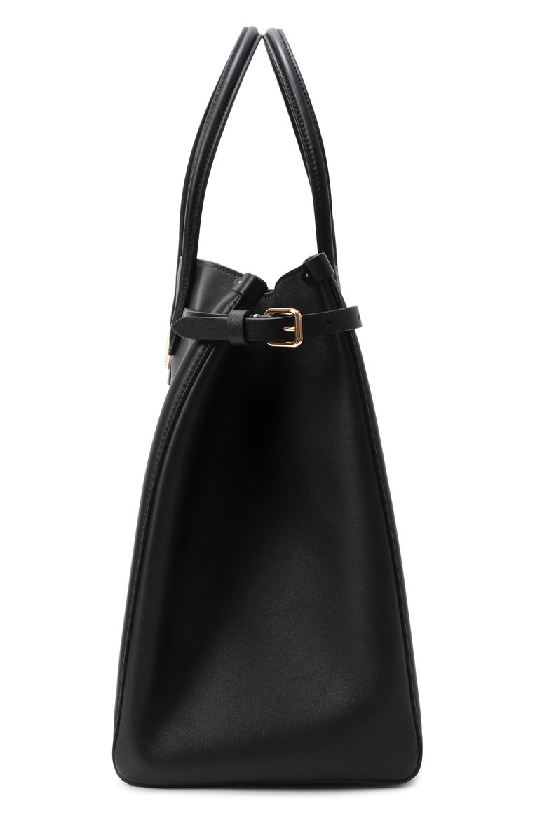 Женская сумка-тоут antibes medium VALENTINO черного цвета, арт. 6W2B0R19/CVC | Фото 4 (Ремень/цепочка: На ремешке; Размер: medium; Материал: Натуральная кожа)